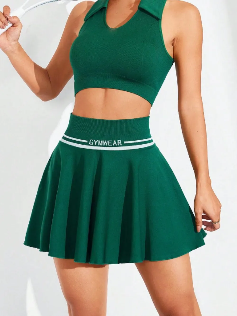 Ruched High Waist Mini Active Skirt - Image 5
