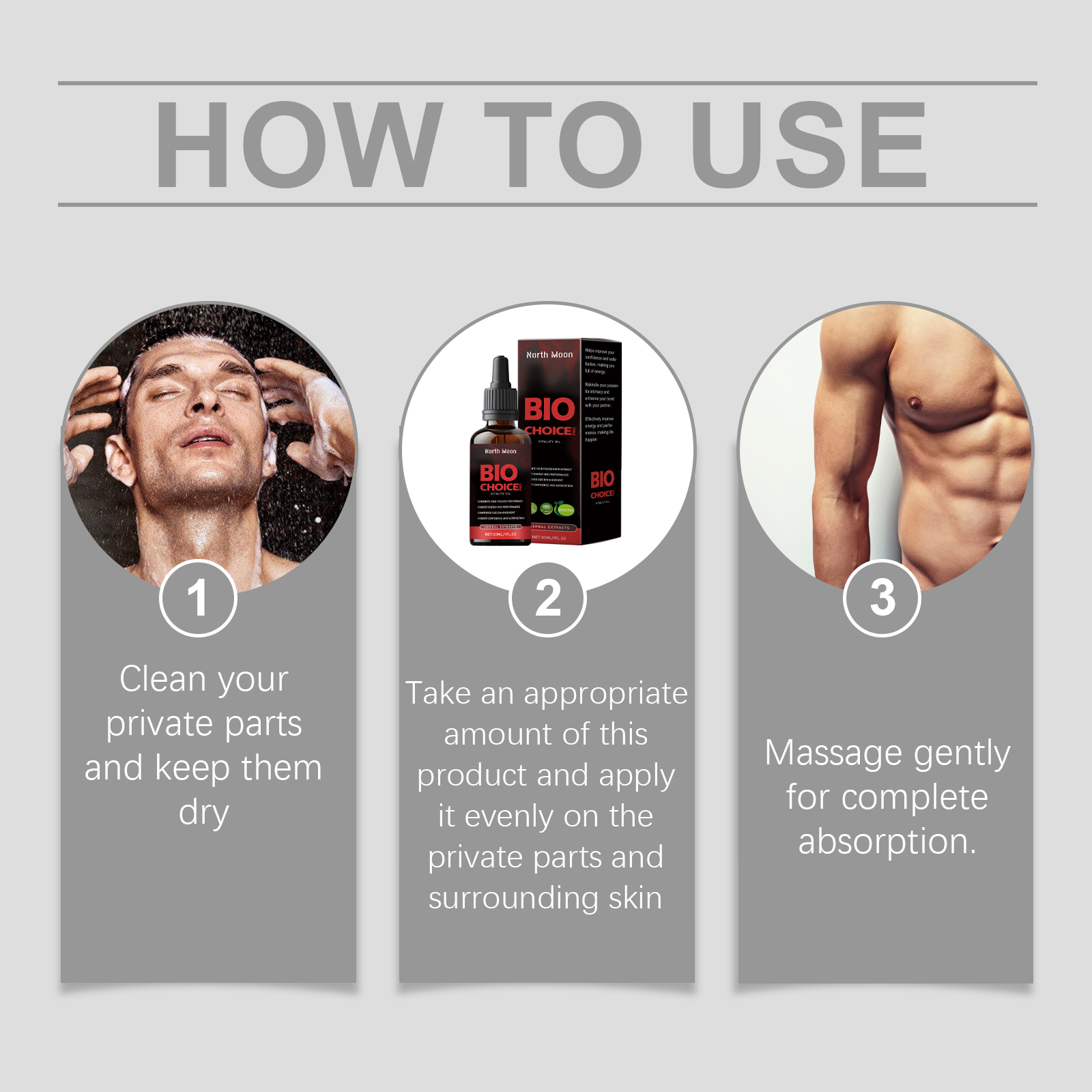 North Moon Men's Oil Herbal Essence Boosts Vitality And Gently Nourishes Men's Body Oil - Image 6