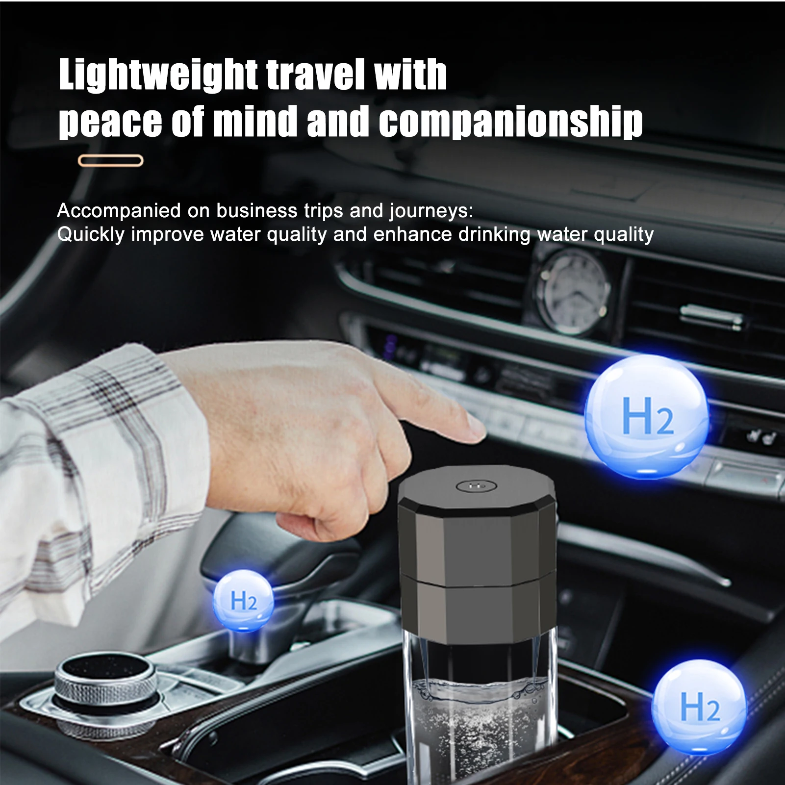 H60 6000PPB Intelligent Hydrogen Rich Water Cup Portable Water Electrolysis Hydrogen Cup Leak-Proof Mug Healthy Drinking Cup - Image 2