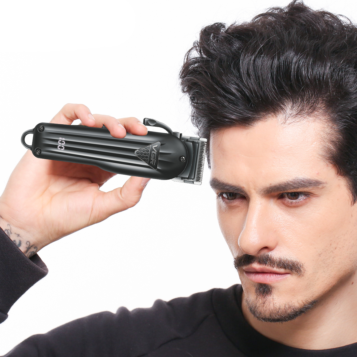 Electric Hair Clipper Fine Adjustment Gradual Change Electric Hair Salon Usb Rechargeable Household Electric Hair Clipper - Image 2
