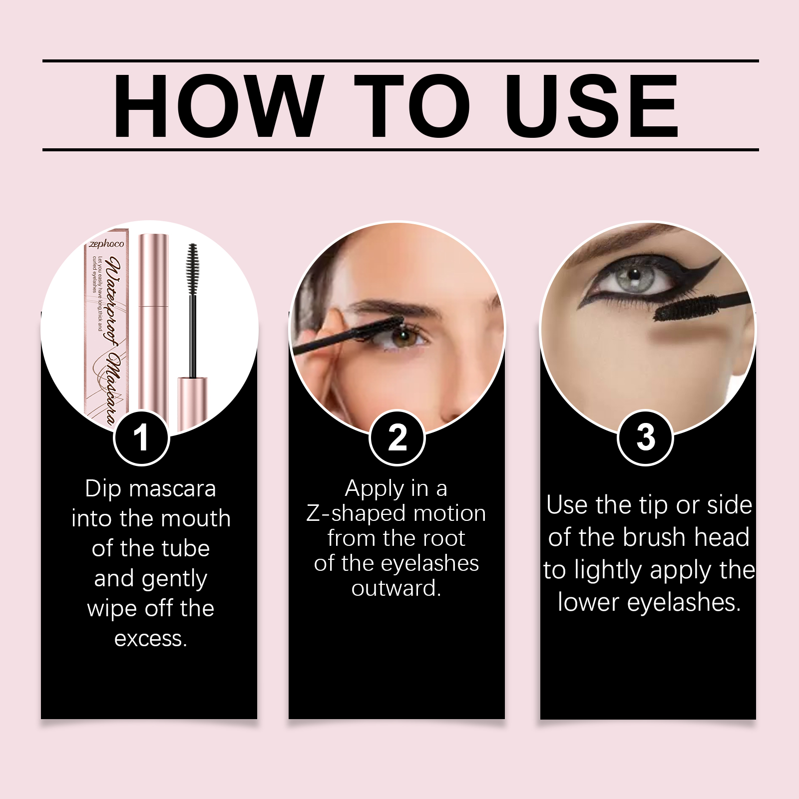 zephoco Brown Curl Mascara, Daily Moisturizes Natural Beauty Holding Eye Mascara - Image 6