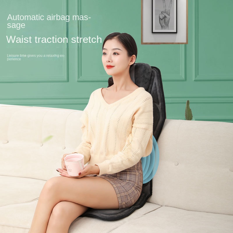 Car and Home Cervical Massager Multi-functional Heating Vibration Neck and Back Massage Cushion Seat Pad - Image 3