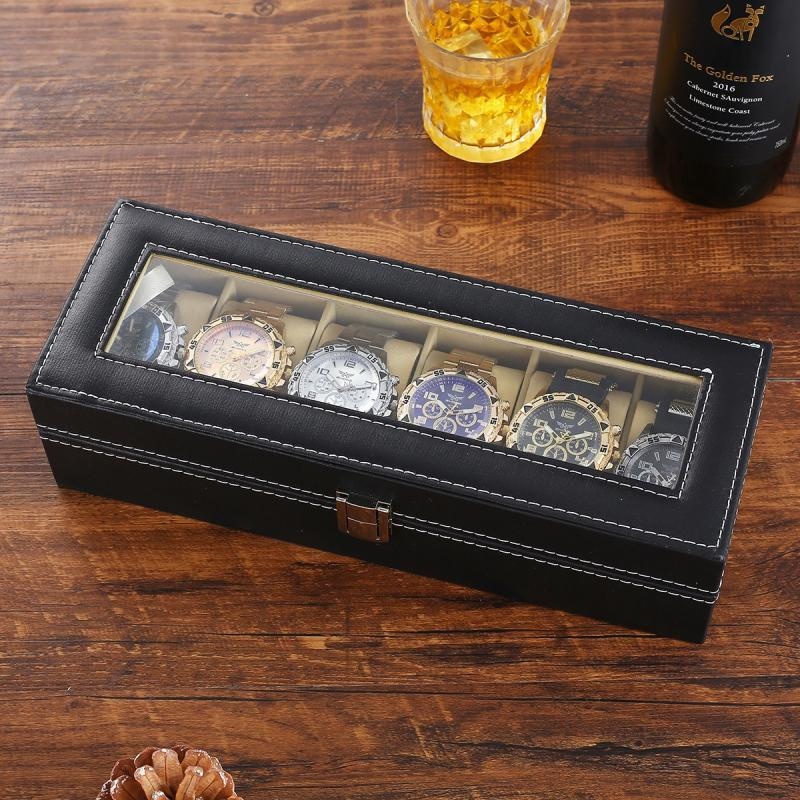 Six-Piece Boxed Watch Men's Steel Band Fashion Party Dress Watch Men's Gift - Image 2