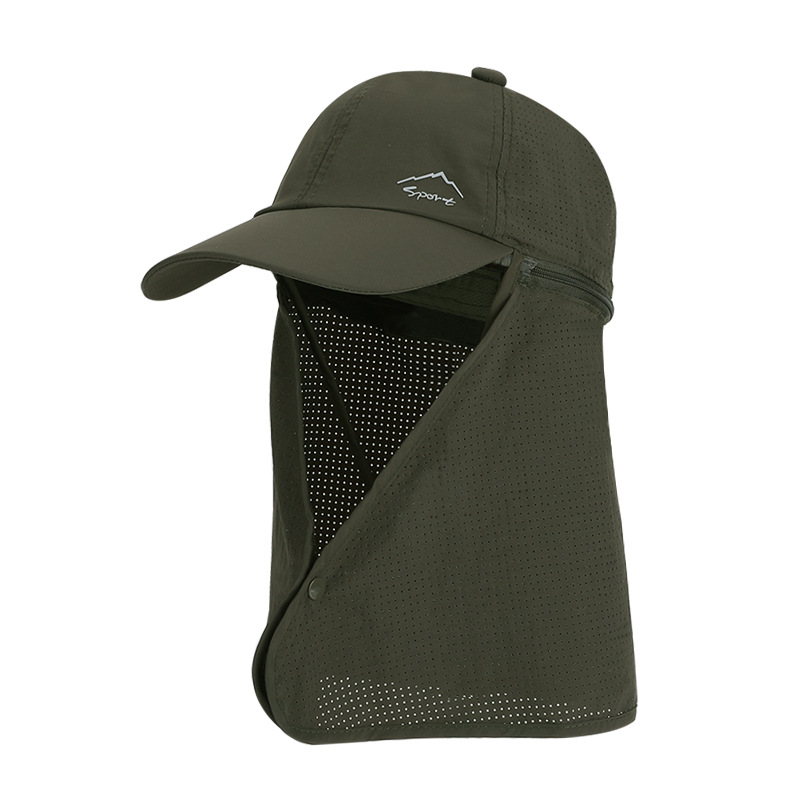 1pc Summer Baseball Cap with Detachable 360° Neck Sun Flap. For men, hiking, fishing, outdoor. - Image 7