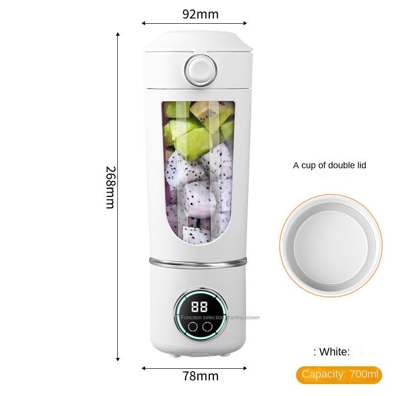 High-end juicer household crushed ice juicer cup USB charging portable juicer outdoor travel cup 12 dollars - Image 5