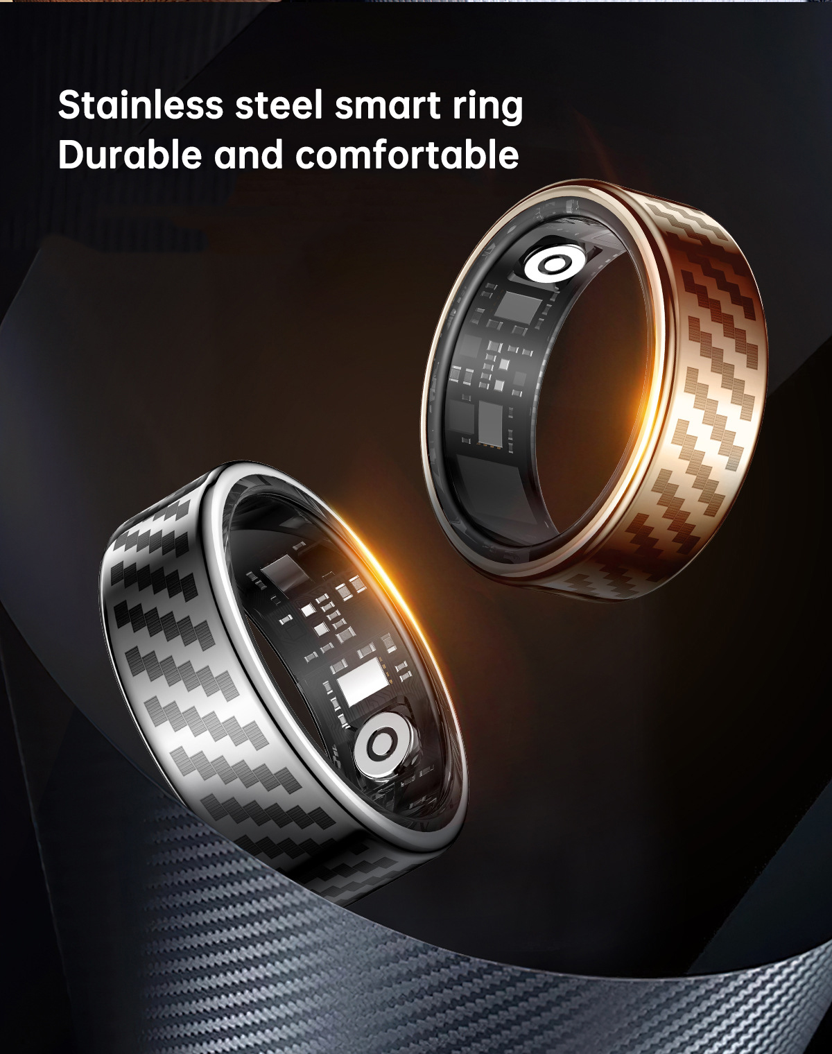 Smart Ring Heart Rate Blood Oxygen Sleep HRV Heart Rate Variability Stress Test Intelligent Finger Ring Manufacturer - Image 3