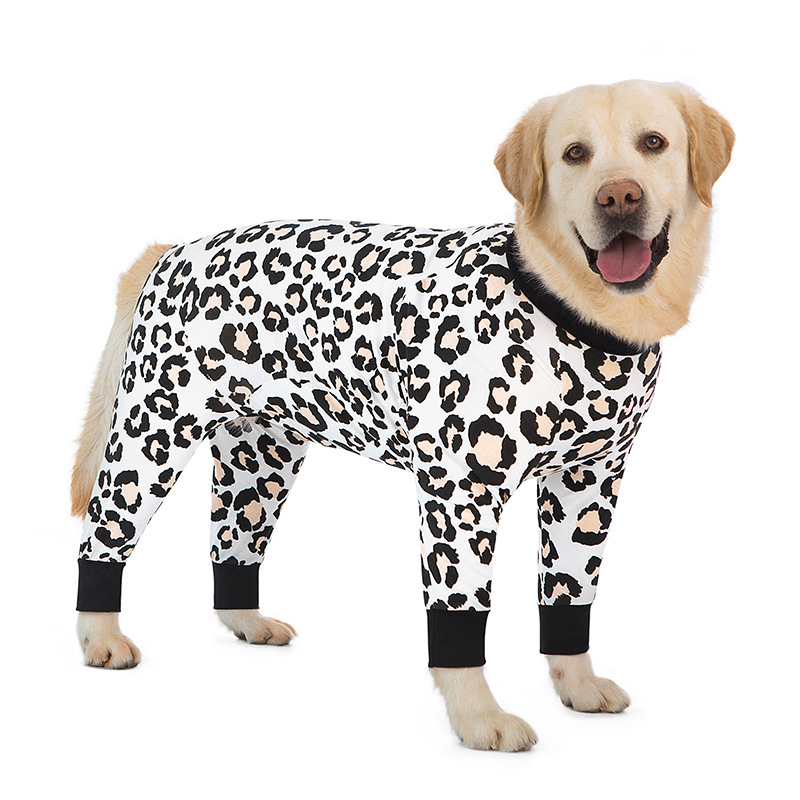 Medium and large dog pet clothing thin design belly protection weaning and sterilization suit - Image 47
