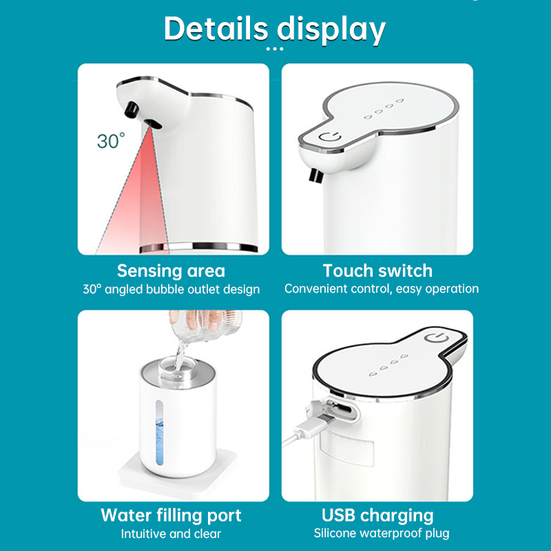 Touchless Sensor Soap Dispenser for Bathroom & Kitchen. Offers Foam and Liquid Modes. - Image 9