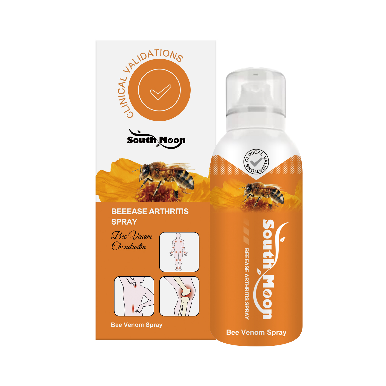 South Moon Beease Arthritis Spray, Relieve Joint Pain Shoulder Cervical Vertebra Lumbar Body Care Spray - Image 2