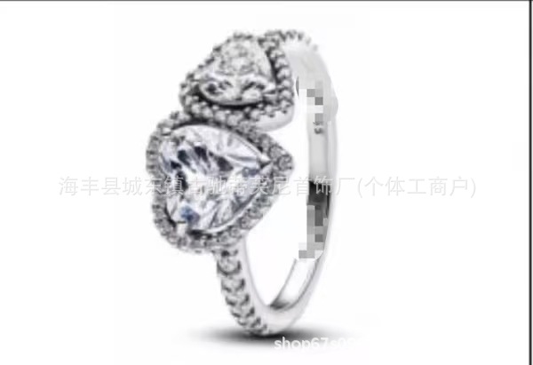 Panda Dora S925 Silver Ring with Pavé Set Sparkling Starlight Bow, Fashionable Elegant Women's Ring, Cuban Chain Pair Ring - Image 17