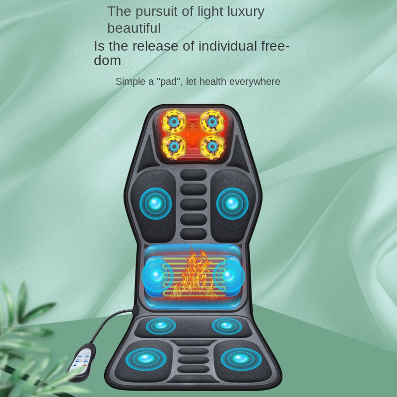 Car and Home Cervical Massager Multi-functional Heating Vibration Neck and Back Massage Cushion Seat Pad - Image 2