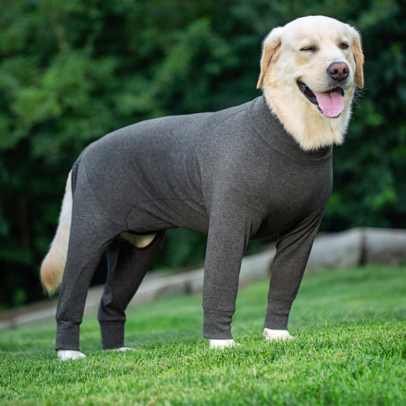 Medium and large dog pet clothing thin design belly protection weaning and sterilization suit - Image 23