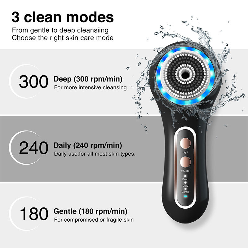 Electric facial brush for removing makeup and blackheads portable beauty tool multifunctional facial cleanser - Image 9