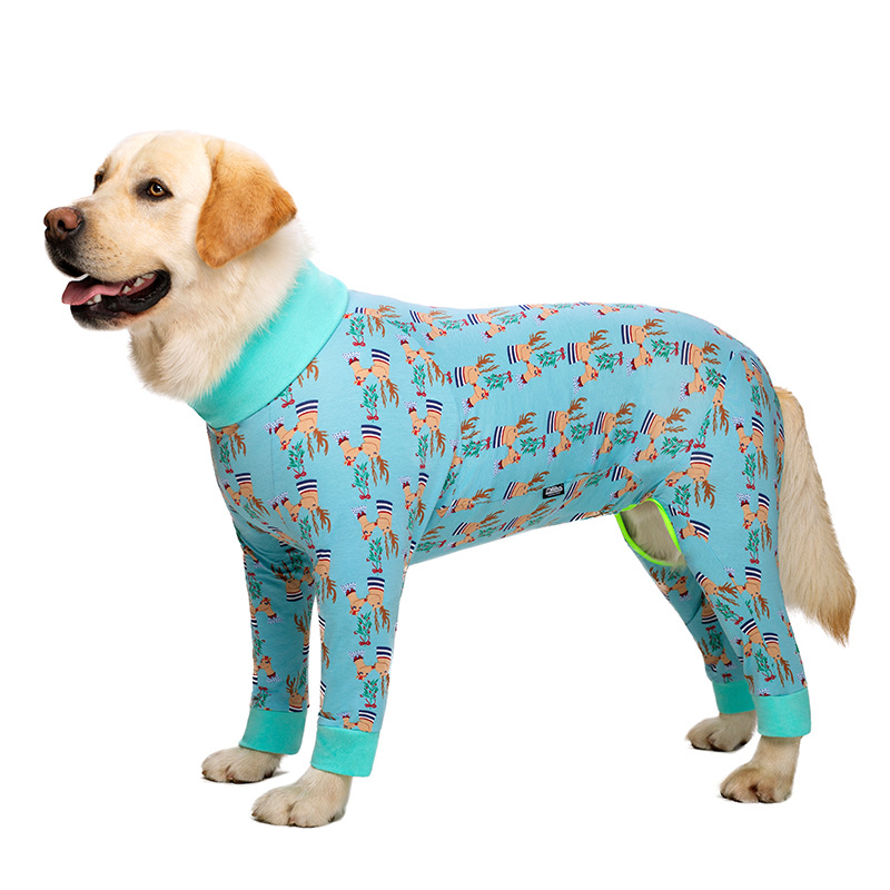 Medium and large dog pet clothing thin design belly protection weaning and sterilization suit - Image 12