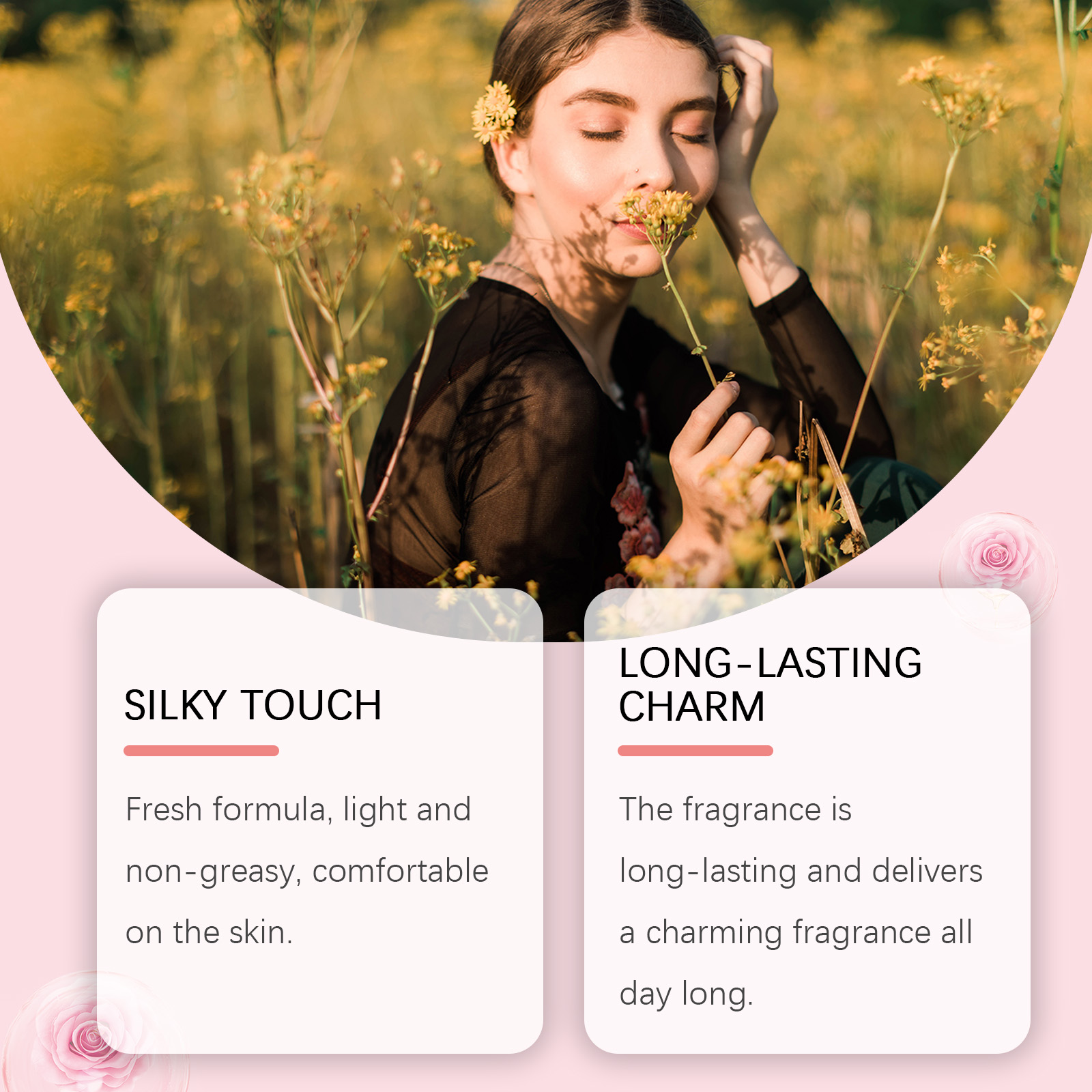 Roxelis Peony Fragrance For Women, Lasting Light Fragrance Fresh Floral Peony Charm Rose Fragrance Perfume - Image 4