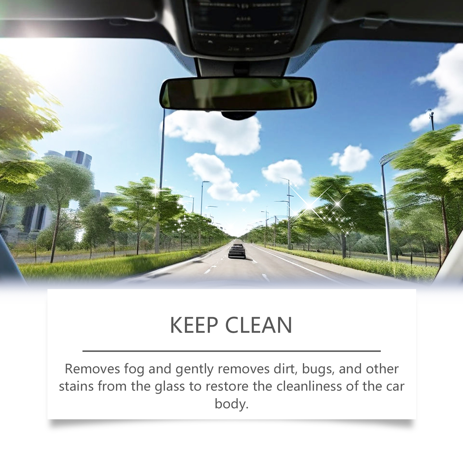 Rayhong Auto Glass Oil Film Cleaner, Anti-Rain And Anti-Fog Cleaning Coated Window Vision Cleaner - Image 4