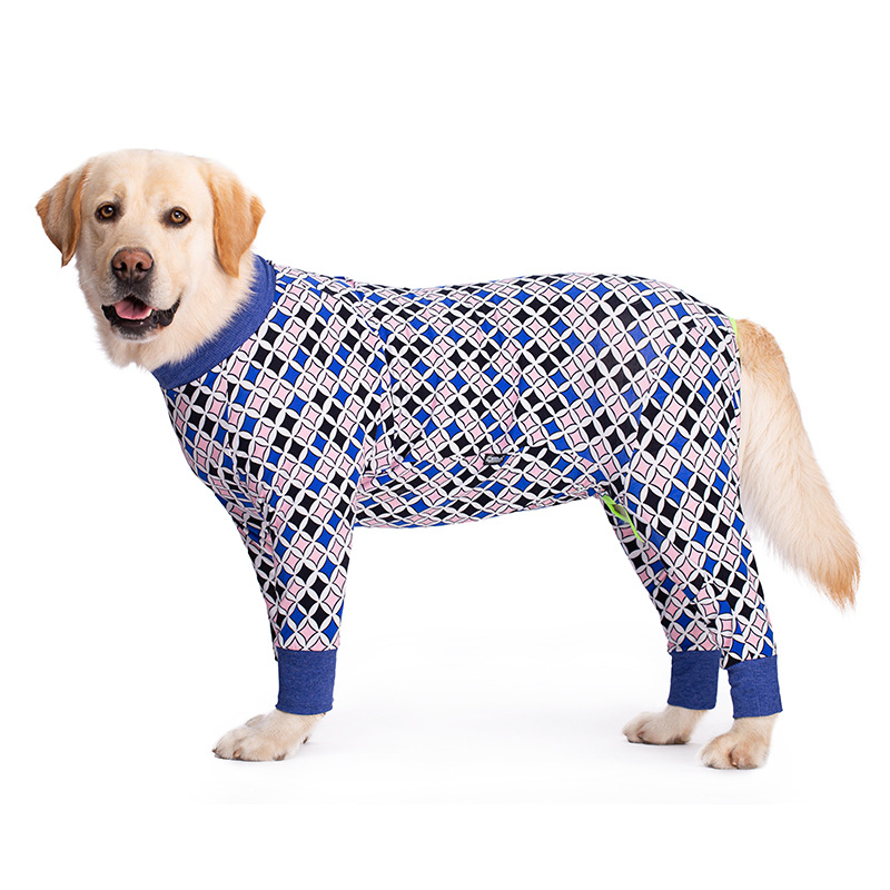 Medium and large dog pet clothing thin design belly protection weaning and sterilization suit - Image 37