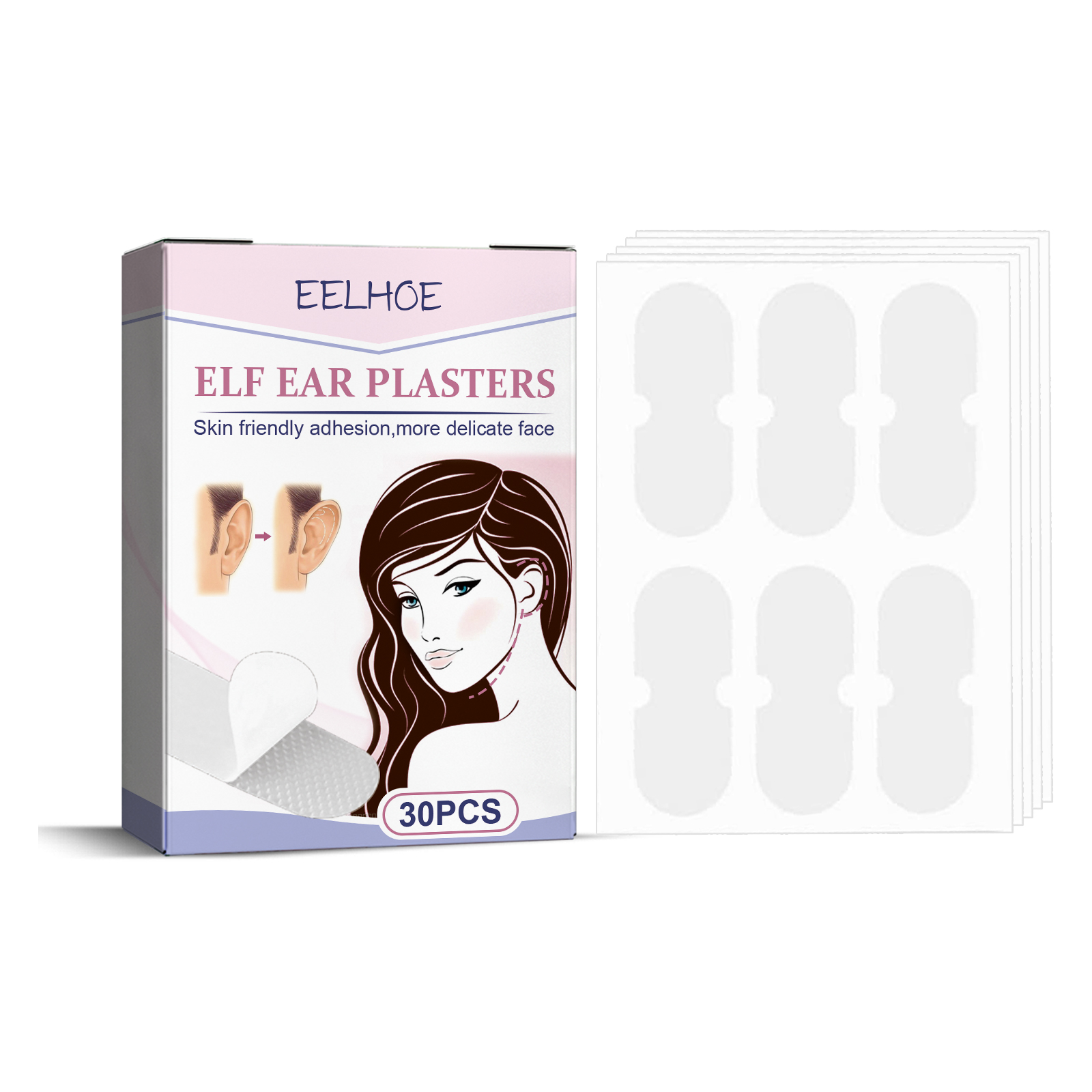 EELHO Fairy Ear Mask Ear Mask Small Invisible Breathable Waterproof Corrective Ear Fix - Image 2