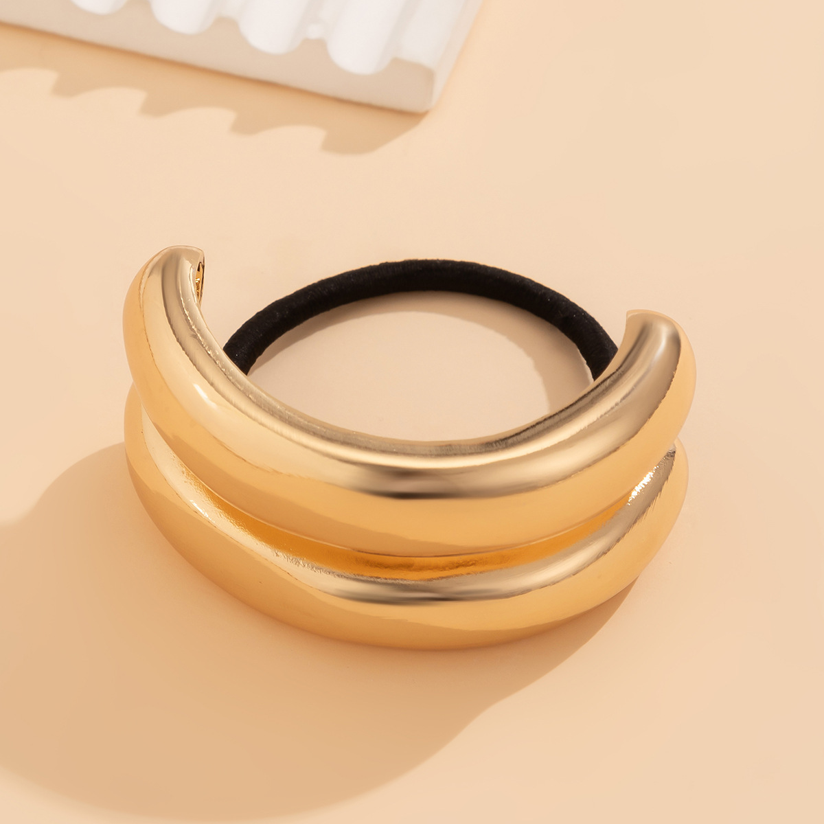 Retro double-layer curved elastic hair accessory Hairpin irregular temperament hair - Image 6