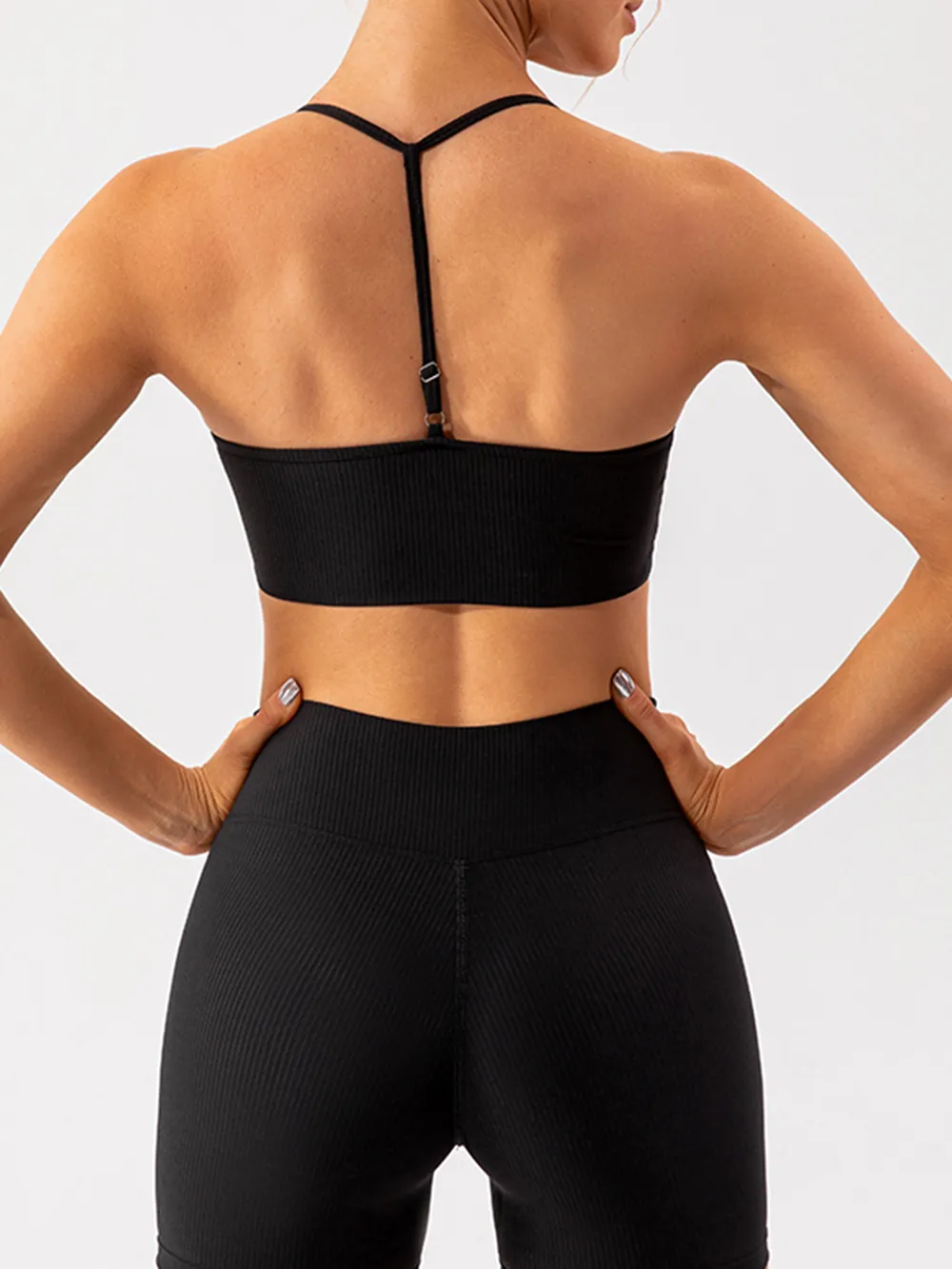 Tight fitting quick drying yoga clothes for training running beautiful back sports underwear for women - Image 20