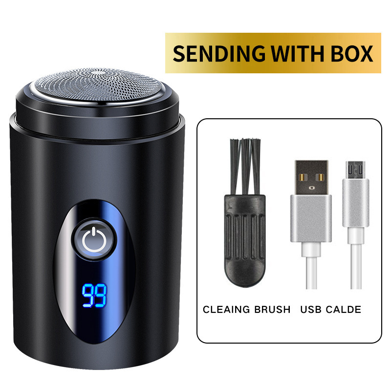 Shaver men's car USB portable electric shaver rechargeable bald head washable mini - Image 3