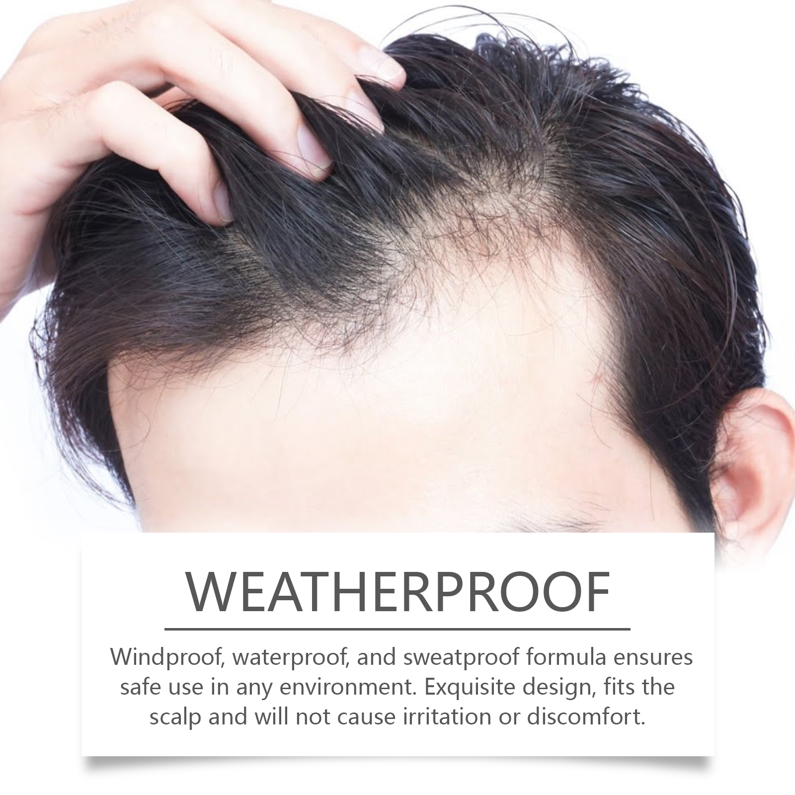Hoegoa Light Brown Volumizing Hair Powder Hair Shade Powder Embellishes Forehead Refreshing Long-Lasting Styling Hair - Image 4