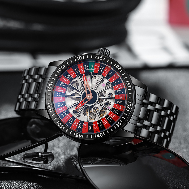 Authentic Export Wooden Wide Gamble Plate Men's Fully Automatic Mechanical Watch Waterproof Luminous Fashion Trendy Wristwatch - Image 3
