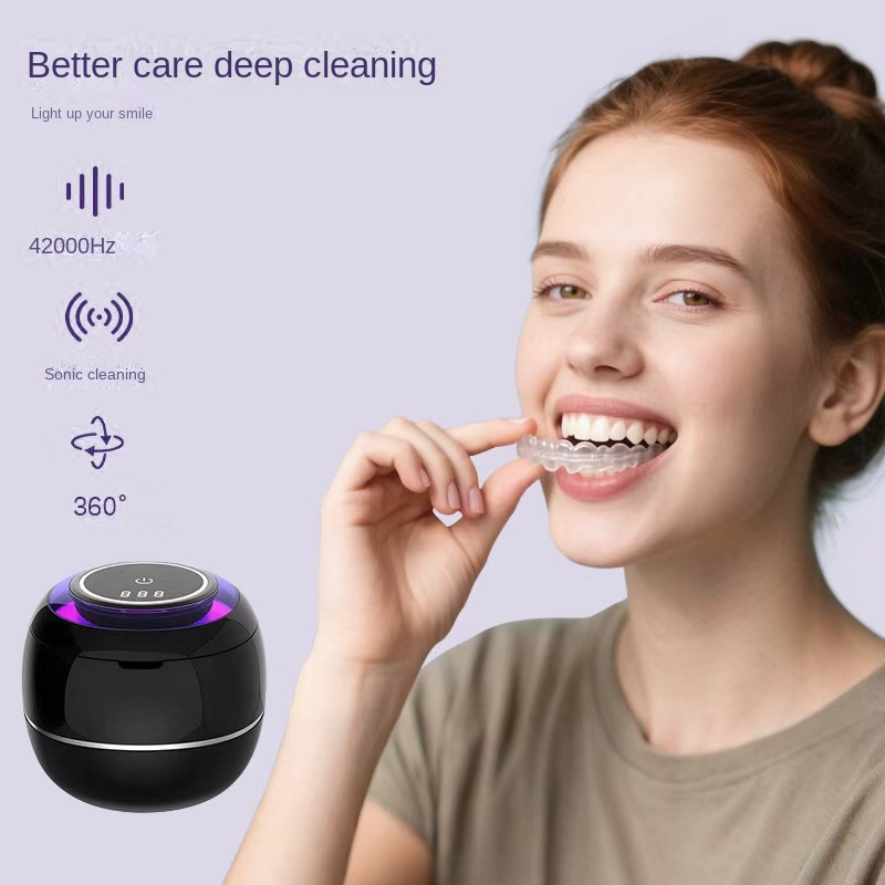 Ultrasonic Denture Cleaner Portable Retainer and Aligner Cleaning Device - Image 4