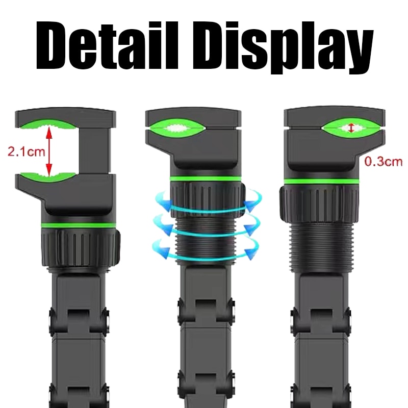 Car Phone Holder Multifunctional 360 Degree Rotatable Auto Rearview Mirror Seat Hanging Clip Bracket Cell Phone Holder for Car - Image 6