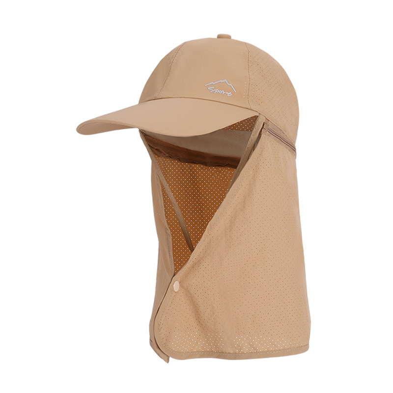 1pc Summer Baseball Cap with Detachable 360° Neck Sun Flap. For men, hiking, fishing, outdoor. - Image 2