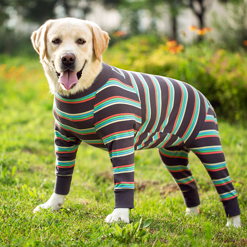 Medium and large dog pet clothing thin design belly protection weaning and sterilization suit - Image 19