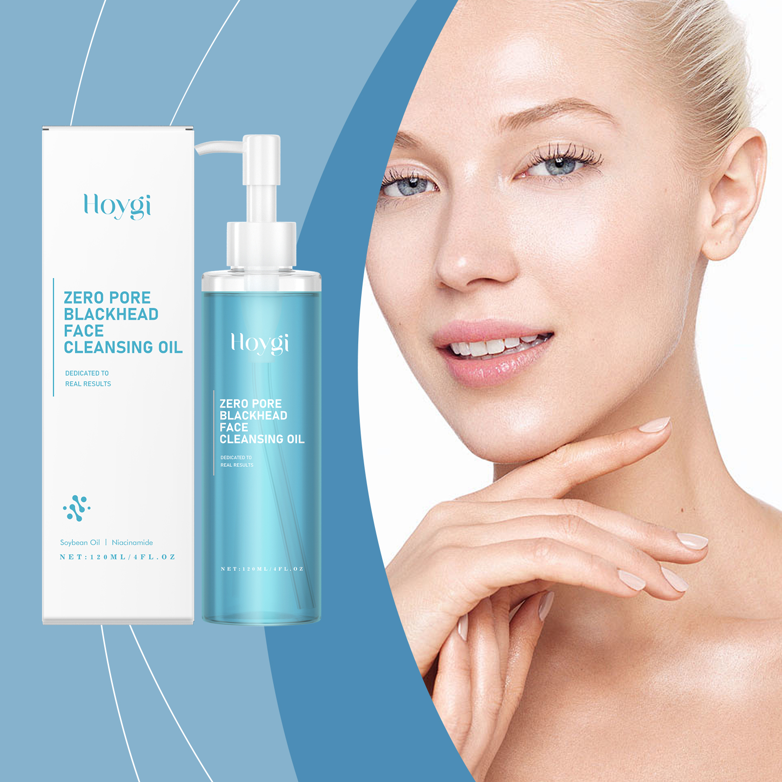 Hoygi Cleansing Oil, Deep Gentle Makeup Remover Soothes Face, Eyes And Lips With Clear And Non-Tight Makeup Remover Oil - Image 2
