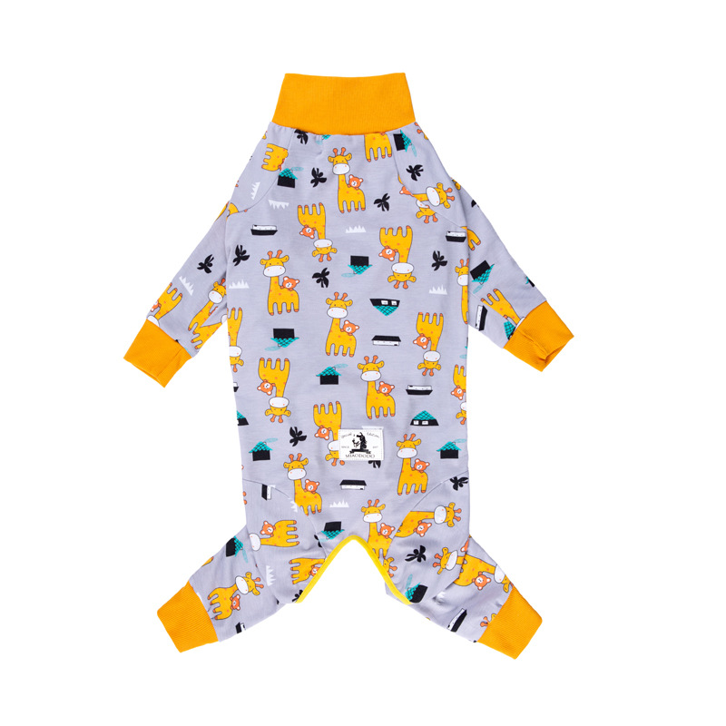 Medium and large dog pet clothing thin design belly protection weaning and sterilization suit - Image 30