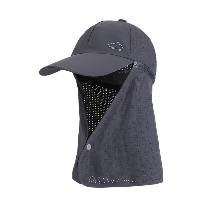 1pc Summer Baseball Cap with Detachable 360° Neck Sun Flap. For men, hiking, fishing, outdoor. - Image 6