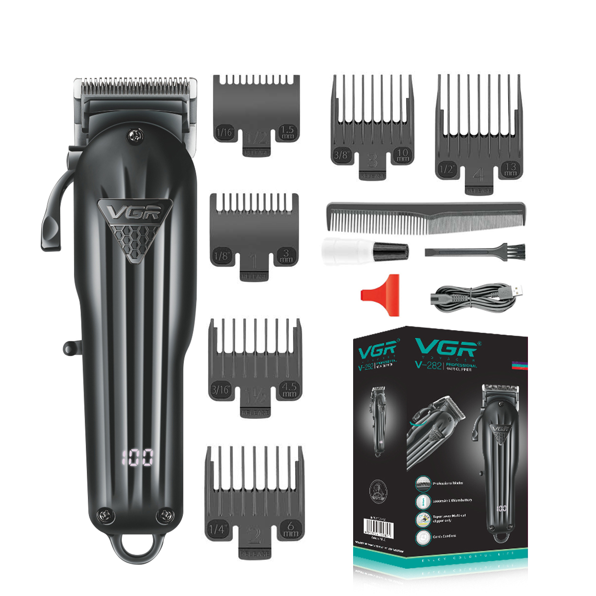 Electric Hair Clipper Fine Adjustment Gradual Change Electric Hair Salon Usb Rechargeable Household Electric Hair Clipper - Image 4