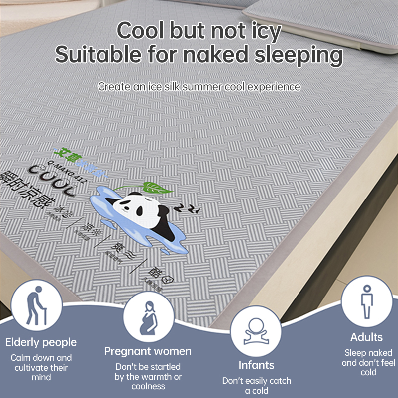 600D Carbon Fiber Summer Mat, Natural Ice Vine Cooling Mat, Can, Naked-sleep Cool Mattress, Pillowcase - Image 10