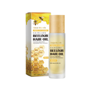 West&Month Honey Hair Care Essential Oil, Honey Rosemary Repair Dry Hair End Moisture Nourishing Oil