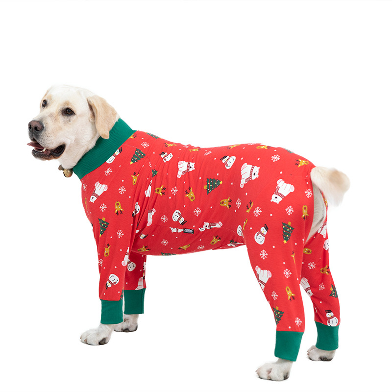 Medium and large dog pet clothing thin design belly protection weaning and sterilization suit - Image 44