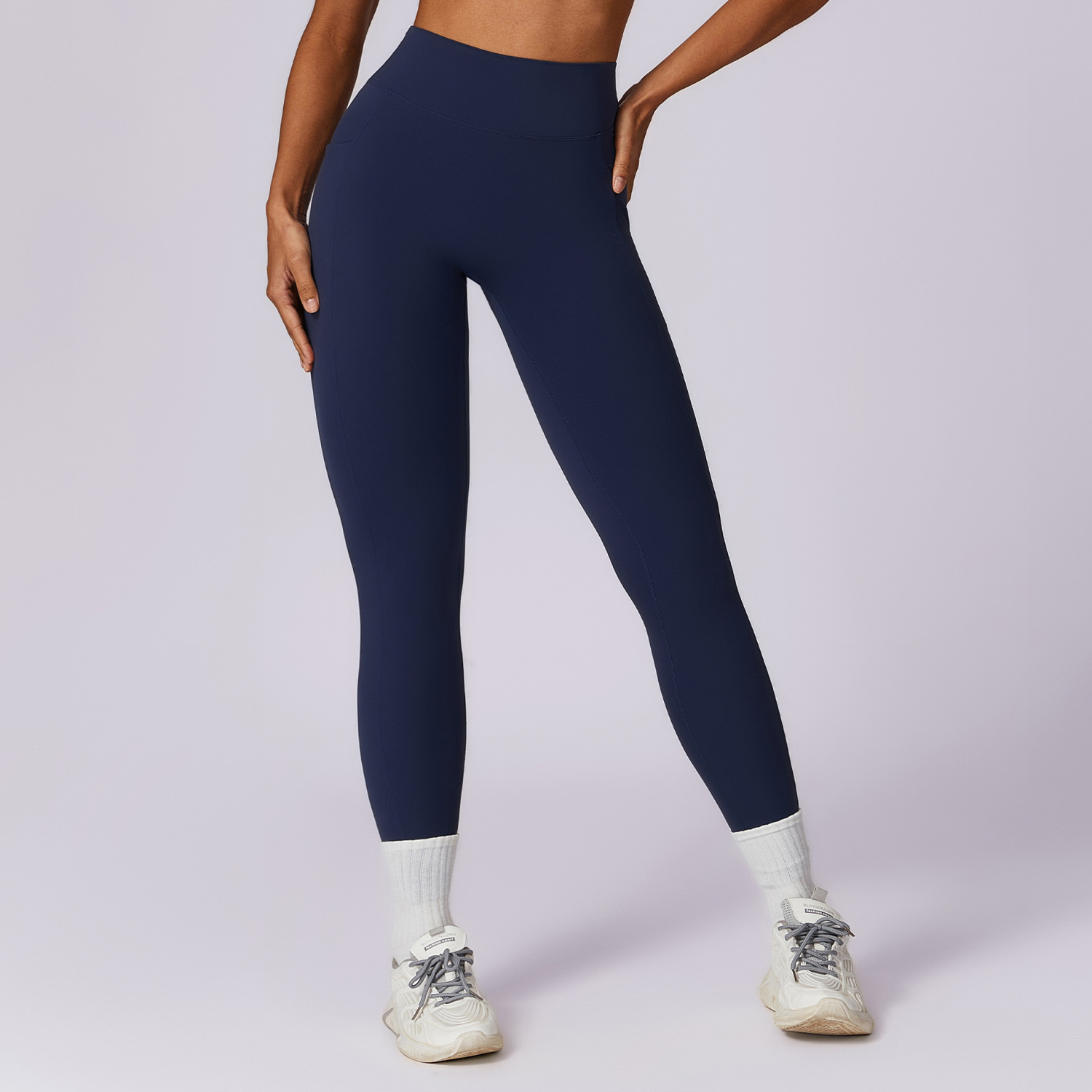 Quick drying tight fitting hip lifting yoga pants high waisted fitness pants for outdoor running exercise - Image 10