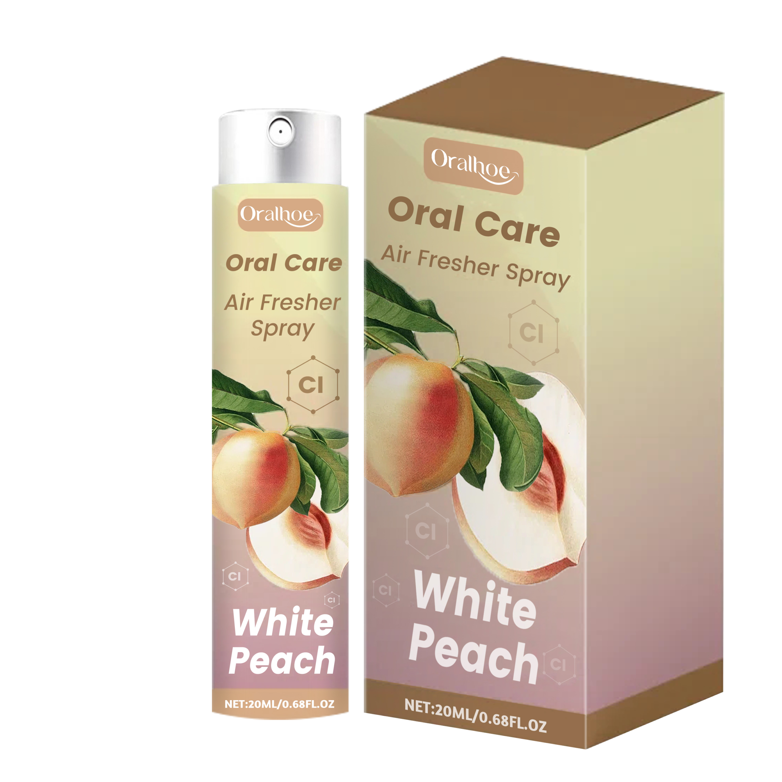 Oralhoe Oral Care Air Fresher Spray, Deep Clean Coffee Stain Whitening Teeth Fresh Breath Spray