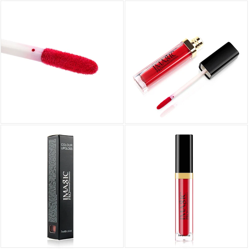 IMAGIC Waterproof Lip Gloss Matte Liquid Lipstick Matte Lipstick Lipkit Cosmetics Makeup Nude 12color - Image 5