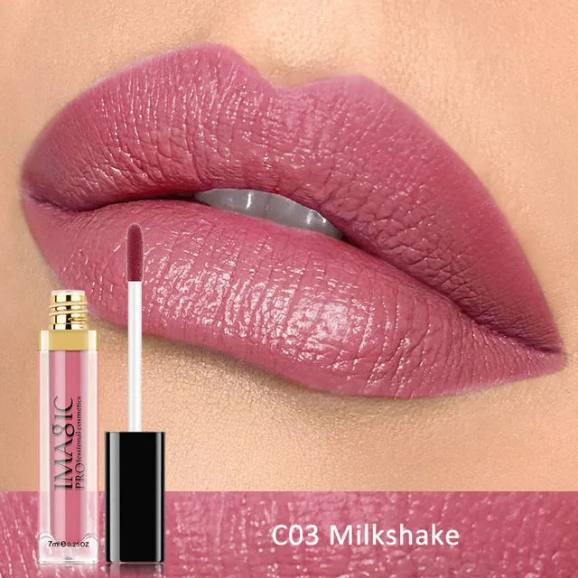 IMAGIC Waterproof Lip Gloss Matte Liquid Lipstick Matte Lipstick Lipkit Cosmetics Makeup Nude 12color - Image 6