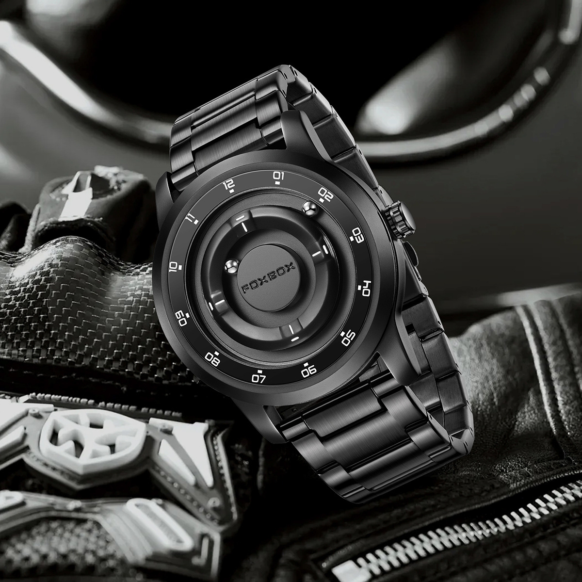 LIGE Fashionable Roman Numeral Men's Multi-Function Quartz Watch with Leather Strap and Water Resistance - Image 3