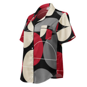All-over print women’s short sleeve pajama top
